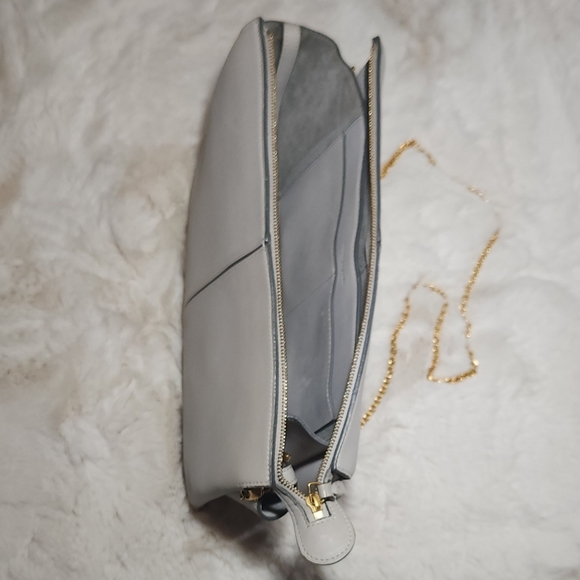 Celine Shoulder Bag/Clutch with Metal chain Light Grey - Picture 3 of 4